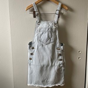 Zara Girls Denim Jumper Overalls/Dress Size 7